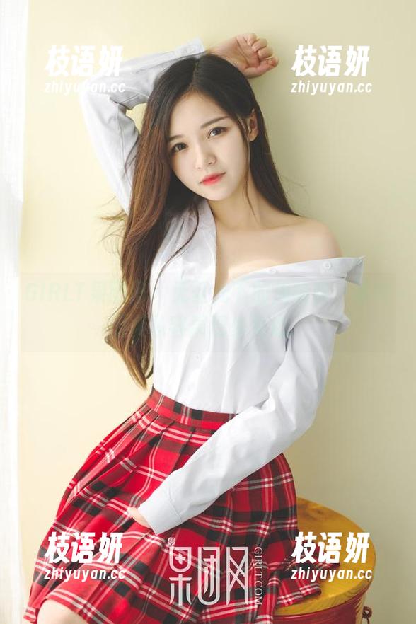 GIRLT果团网 - 无圣光下的周晓唯，清纯图集从容展现少女心。
