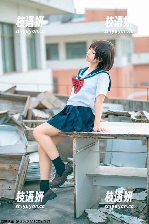 食量大的福利！喵糖映画黑色制服少女的原图让人欲罢不能。