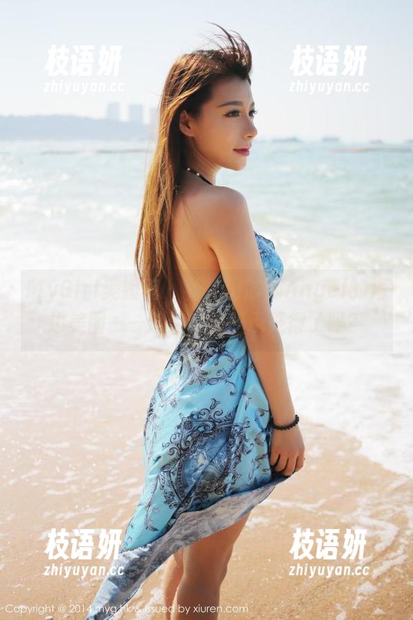 MyGirl美媛馆 - 看，田芯娜Angel的海边美图——这浪，心脏承受得了吗？