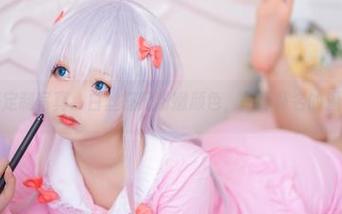 兔玩映画定制写真：白丝搭配粉嫩颜色，一阵莫名的温柔袭来。