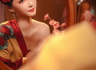 路易九世的COS，沧霁桔梗是怎么悄悄迷倒我的，原图构图也太雅致了吧？